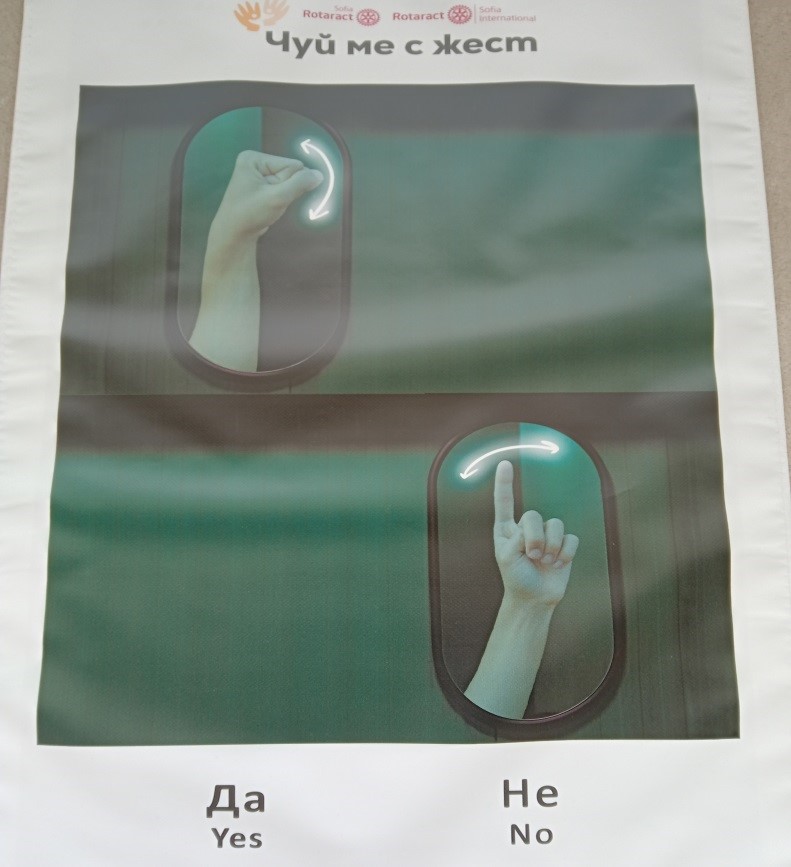 Чуй ме с жест Чуй ме с жест