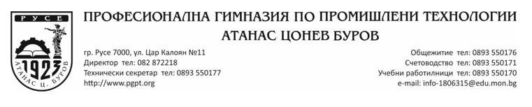 Националнен учебно-професионален конкурс „Най-добър млад инсталатор” се проведе в ПГПТ „А. Ц. Буров”- Русе Националнен учебно-професионален конкурс „Най-добър млад инсталатор” се проведе в ПГПТ „А. Ц. Буров”- Русе