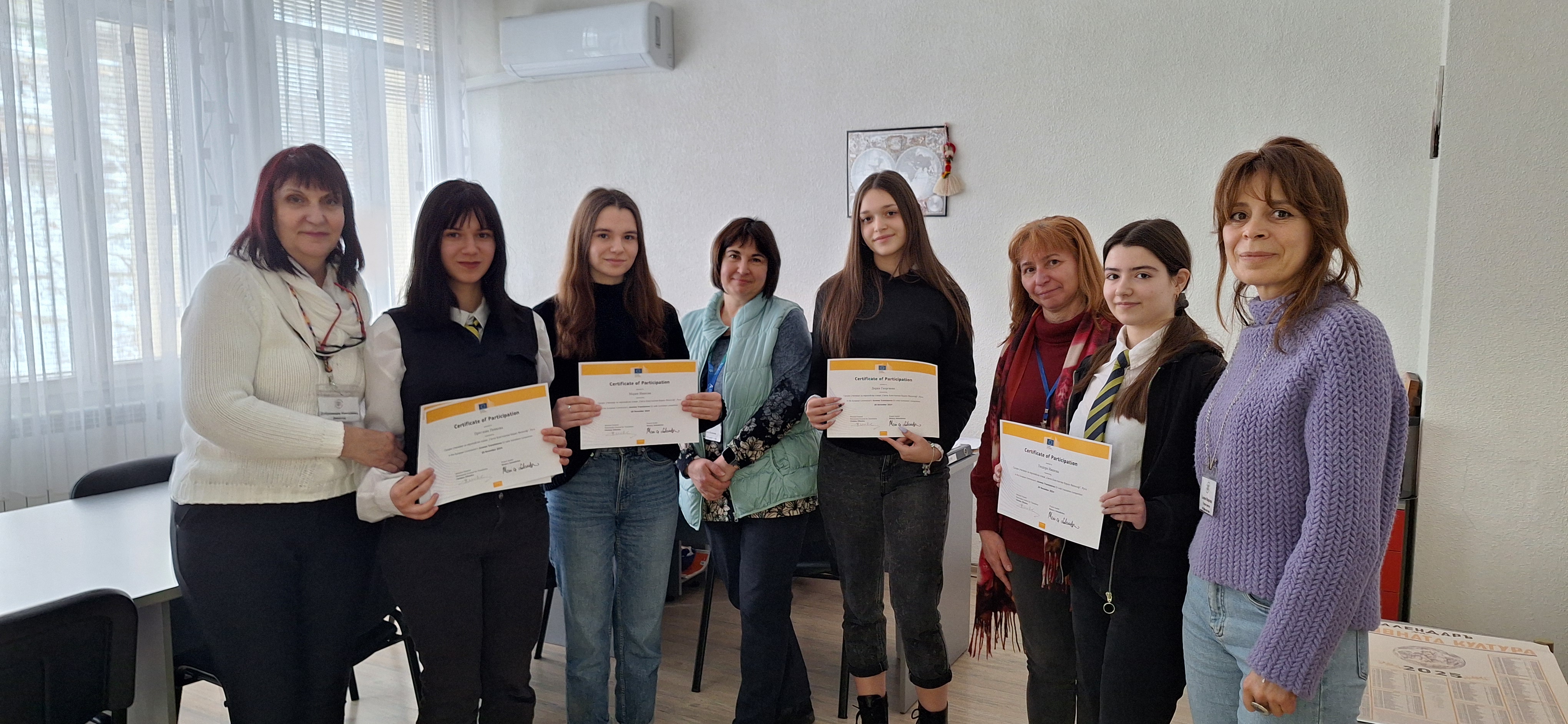 Ученичка от СУ за европейски езици с поощрителна награда от състезанието по превод Juvenes Translatores Ученичка от СУ за европейски езици с поощрителна награда от състезанието по превод Juvenes Translatores