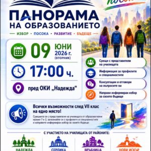 Парад на професиите и панорама на възможностите след 7. клас Парад на професиите и панорама на възможностите след 7. клас