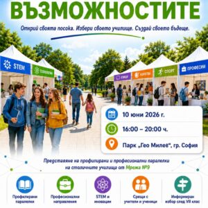 Парад на професиите и панорама на възможностите след 7. клас Парад на професиите и панорама на възможностите след 7. клас